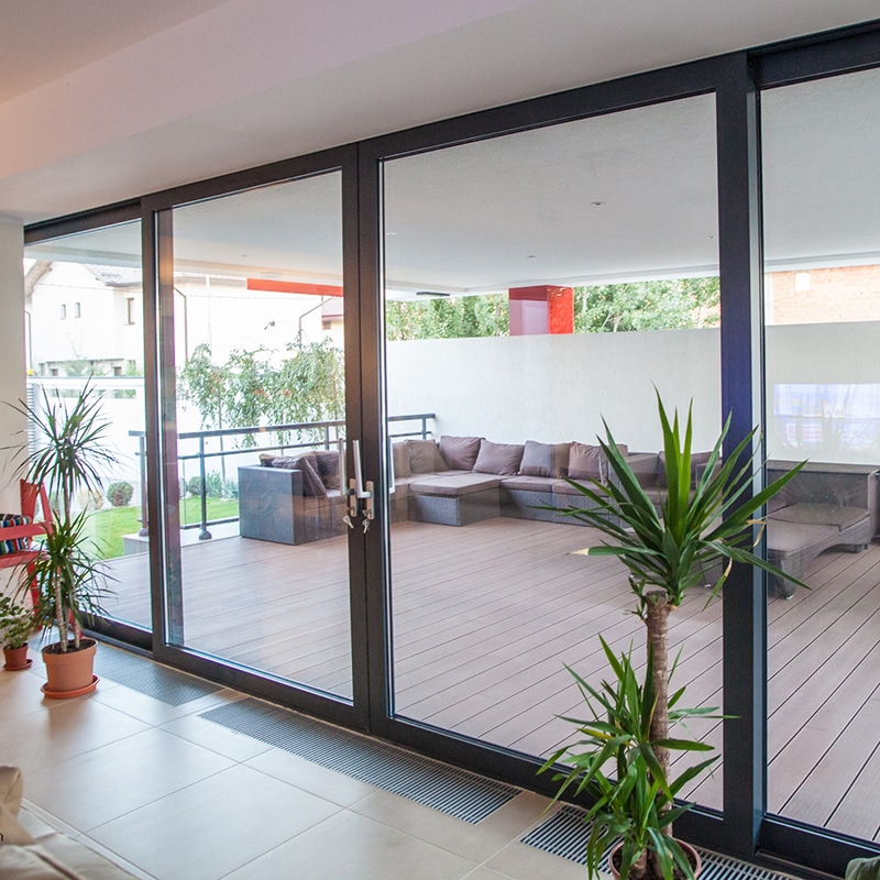 Master Line Patio (4) Large glass sliding doors